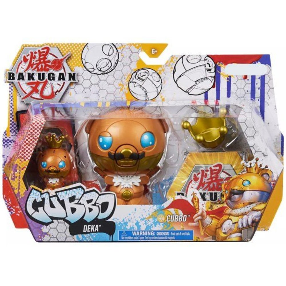 NIB Bakugan Battle Planet Deka Cubbo figures and Playing Cards